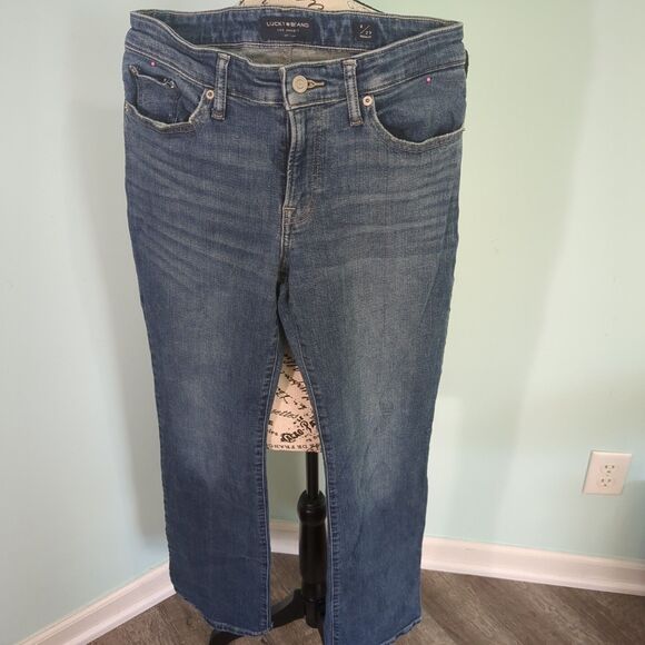 Lucky Brand Size 8/29 Regular Sweet Boot Blue Denim Jeans Stretch - Picture 1 of 6